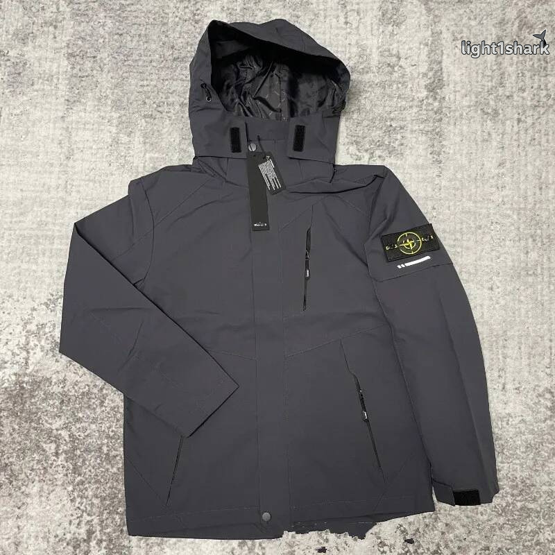 Pull Stone jacket Trendy luxury stone hooded spring and autumn workwear men's new long sleeved fashion brand waterproof topstoney jacket bc9
