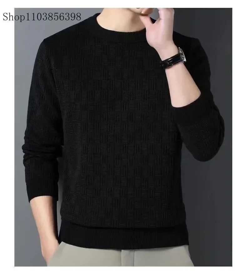 Wool Pure Spring Pullover Autumn Sweater Men O-neck Long-slve Cashmere Knitwear Male Clothing Knitted Sweaters Mens Outwear M261016