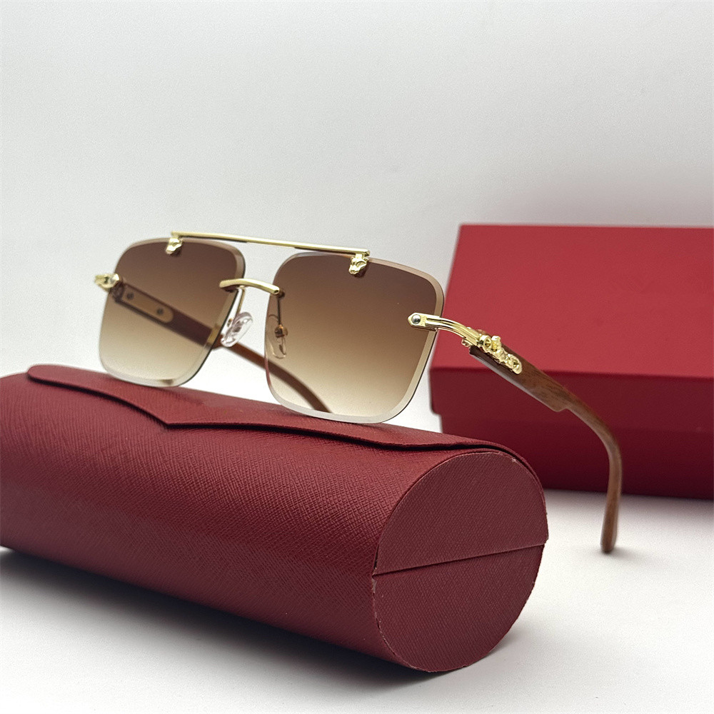 Designer Sunglasses For Woman Man Sunglasses UV400 Polarized Sunglass Classical Large Square Frame Sunglasses Luxury Brand Metal Frame Women Sunglas