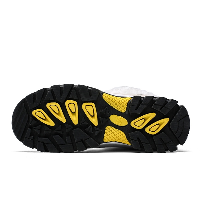 Women's Winter Snow Boots Waterproof Warm Thick Mid-Calf Outdoor Hiking Boots Non-Slip