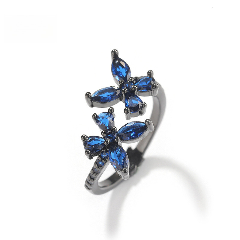 INS Style Ring for Women, Out D VVS Diamond Niche High-end Luxury Diamond-studded Butterfly Ring, Unique Versatile New Luxury Luxury Iced Iced