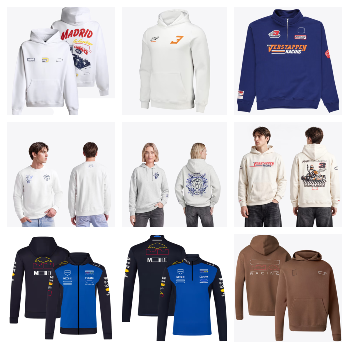 High quality 2026F1 Verstappen racing themed hooded sweatshirt, unisex team printed casual pullover hoodie, size 3 F1 Formula printed hoodie, plus s