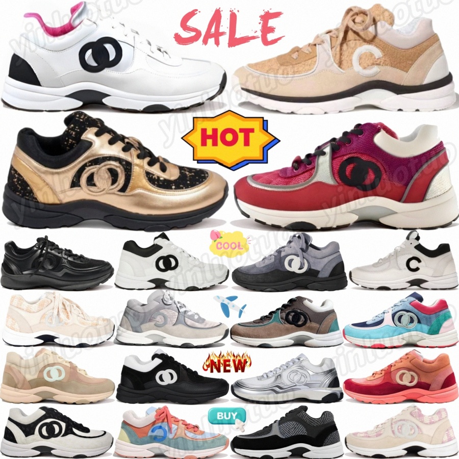 shoes Casual with box designer sneakers Low Top White Black Brown Green Suede Tweed Easter Coral Red Beige Wool White Pink Beige Purple Pink Silver