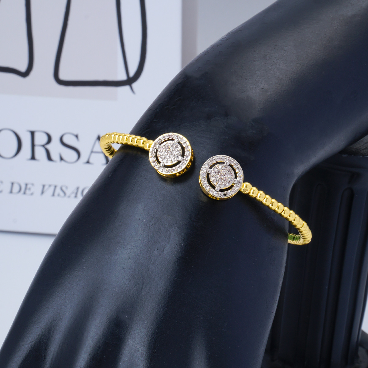 Trendy Hot-Selling Simple Zircon Bracelet Set Series Personality Temperament High-End Feel Jewelry Item