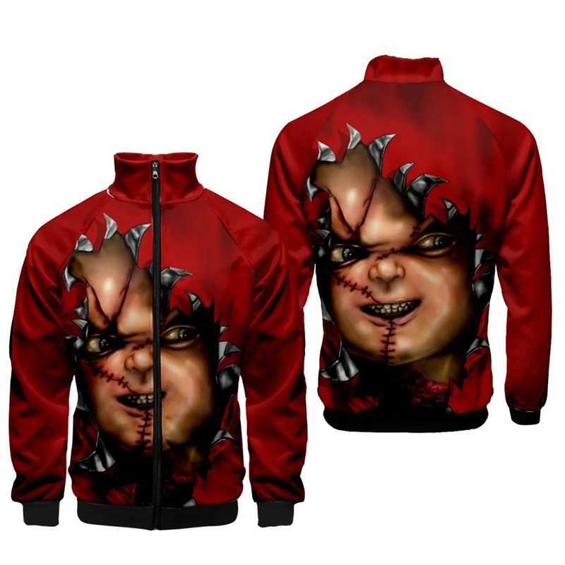 Newest Horror Movie Bride Of Chucky 3D Printed Jackets For Men Women Casual Long Sleeve Tops Graphic Tee Popular Cool Coat Kids T261019