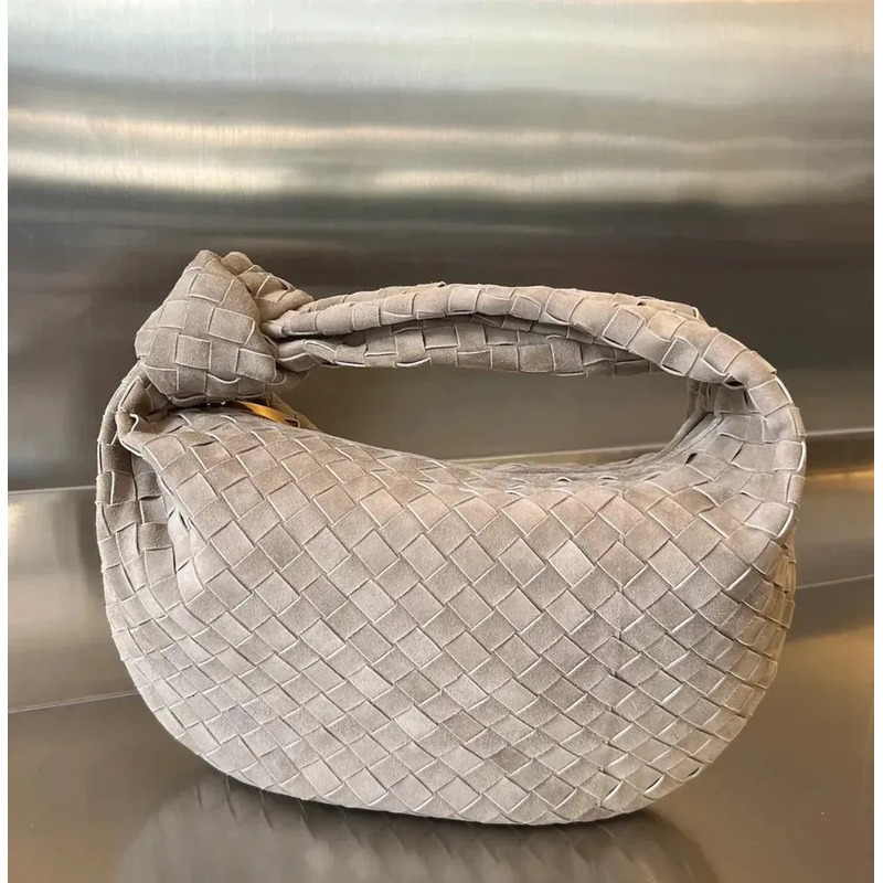 New Woven Real genuine Leather Totes Shoulder Bag Knot Handbags Suede Knitted Handmade High Quality Womens designer bags women