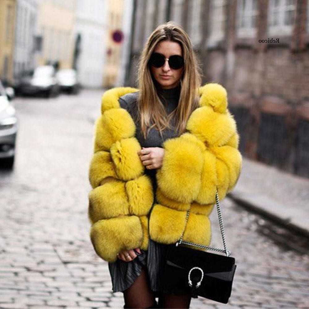 Women Winter Imitation Fur Jacket Hooded Loose Long Eco Fur Coat Patchwork Plush Thick Fur Coat S261016UV7X