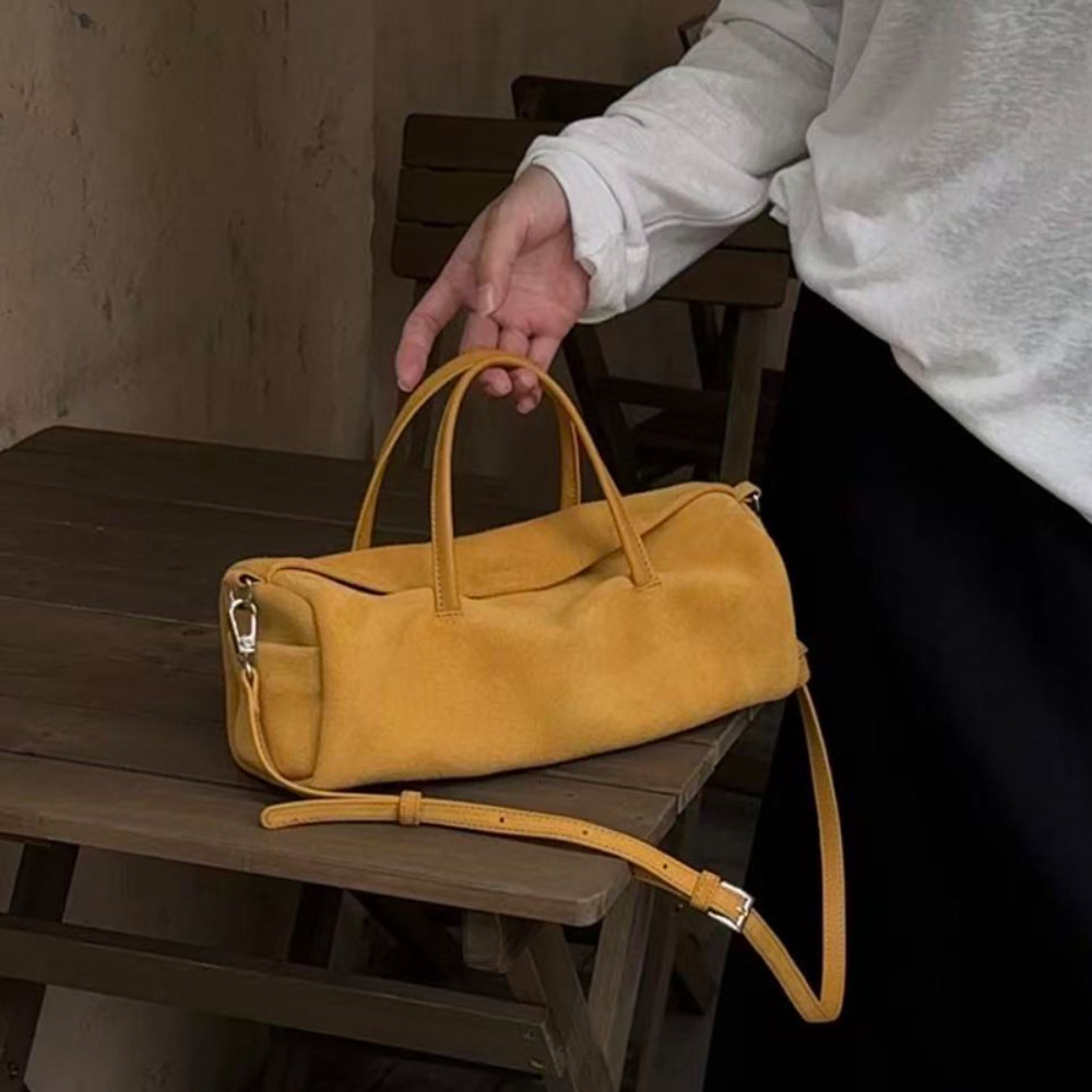 Retro Long Pillow Bag New Suede Soft Leather Niche Messenger Texture Unique Fashion Simple Versatile Casual Daily Suotong261019