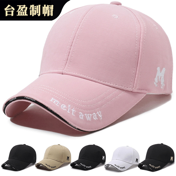 Luxury Cap Brand Designer Hat Ladder Pattern Baseball Cap For Women, Spring And Autumn Embroidered M Letter Duckbill Cap, Men's Wide-Brimmed Ou