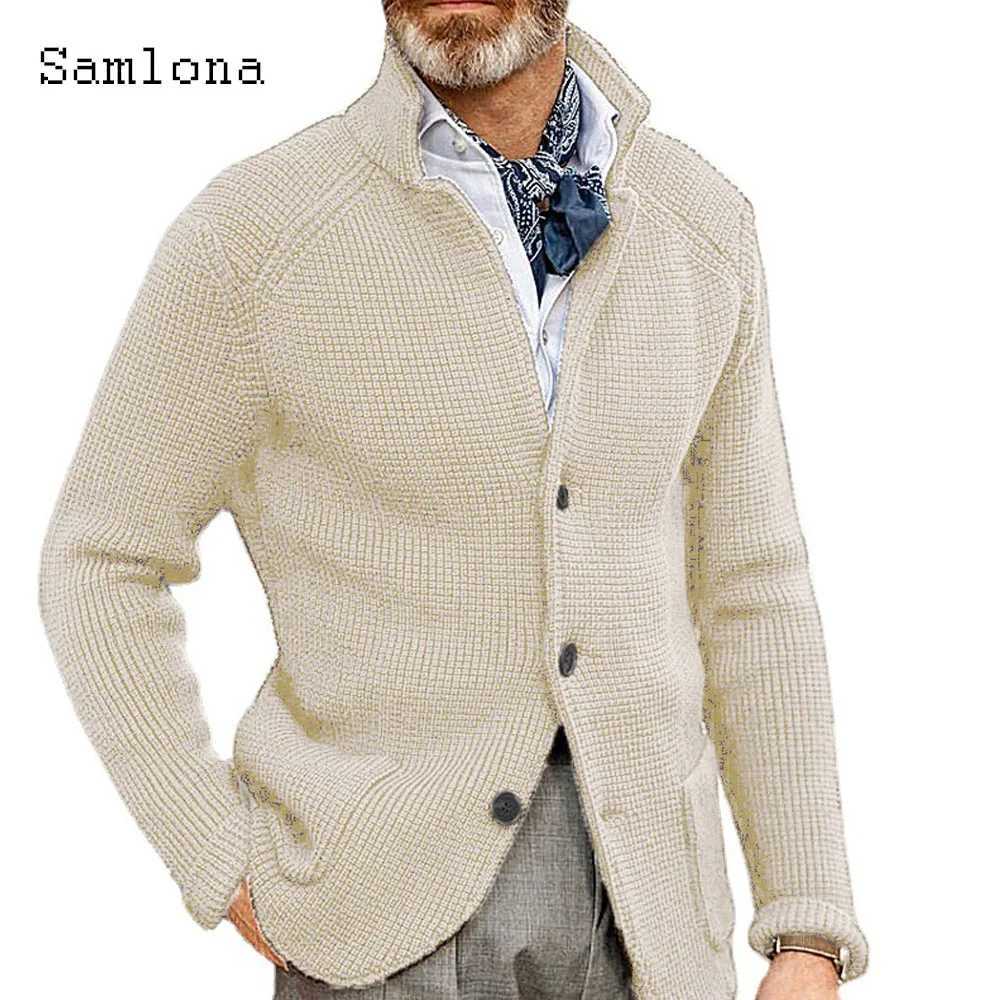 5xl Plus Size Men 4xl Autumn New Knitting Sweaters Winter Warm Coats Mens Basic Top Cardigans Pocket Design Sweater Jumpers 2023 M261016