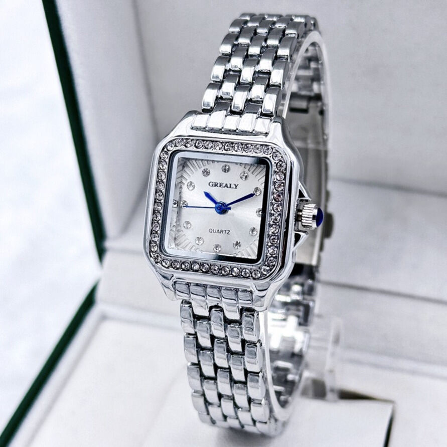 ss-Border Hot-Selling Square Waterproof Fashionable Quartz Watch, Women's Wholesale, Foreign Trade Customization Small Dial ljh456