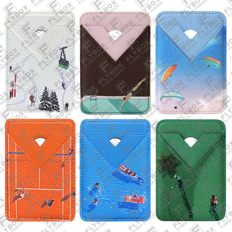 M3A552 M2A896 M3A612 Porte Cartes Magnet Phone Card Holder Wallet Key Pouch Coin Purse Business Card Holder Unisex Fashion Luxury Designer TOP Quali