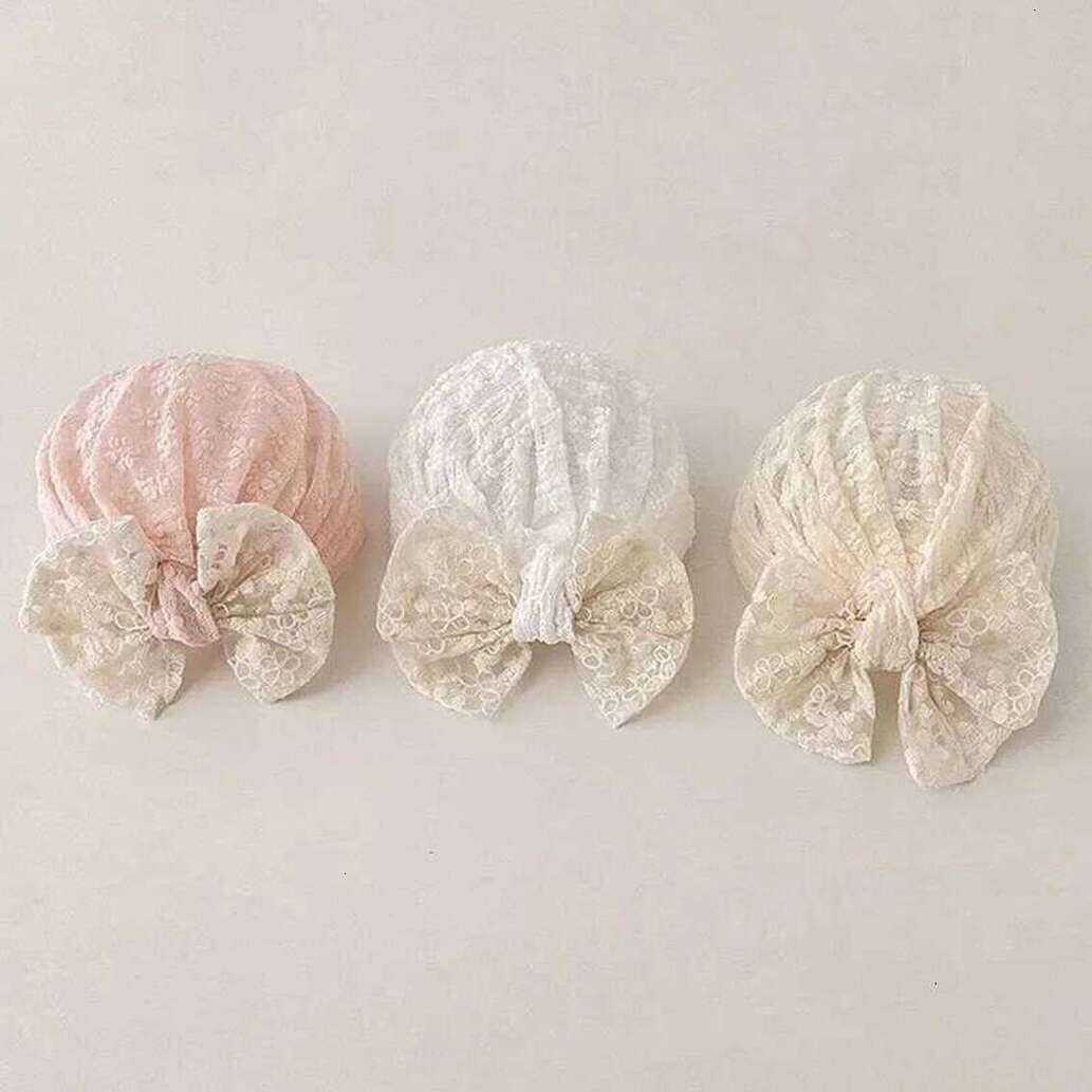Kids Hats Summer Thin Hats baby Turban Cute Bow Lace Newborn Boy Girl Indian Caps Infant Baby Headwear Kids Accessories Photograp