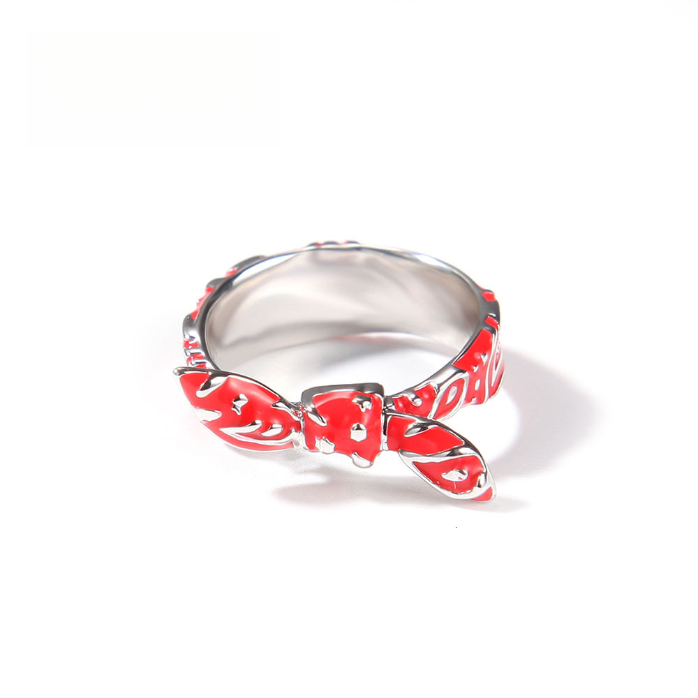 Hip-Hop New Couple Copper Material Oil Drip Cashew Flower Out D VVS Diamond Creative Niche Ins Fashion Rings Luxury Iced Luxury Iced