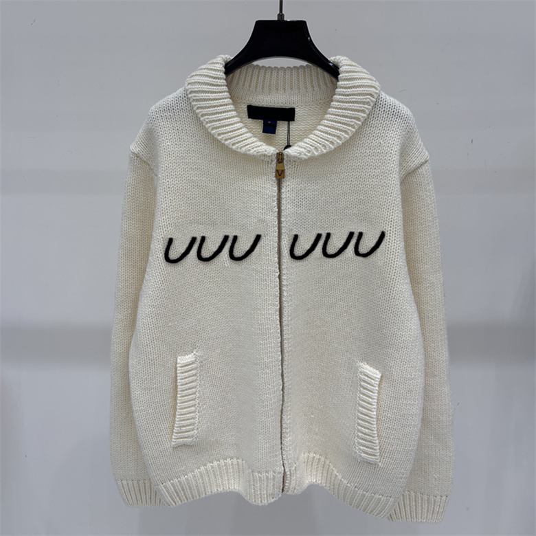 Designer Woman Casual Knit Cardigan Loose Fit Zip Up Long Sleeve Shirt Autumn Winter School Office Date Vacation Daily Wear