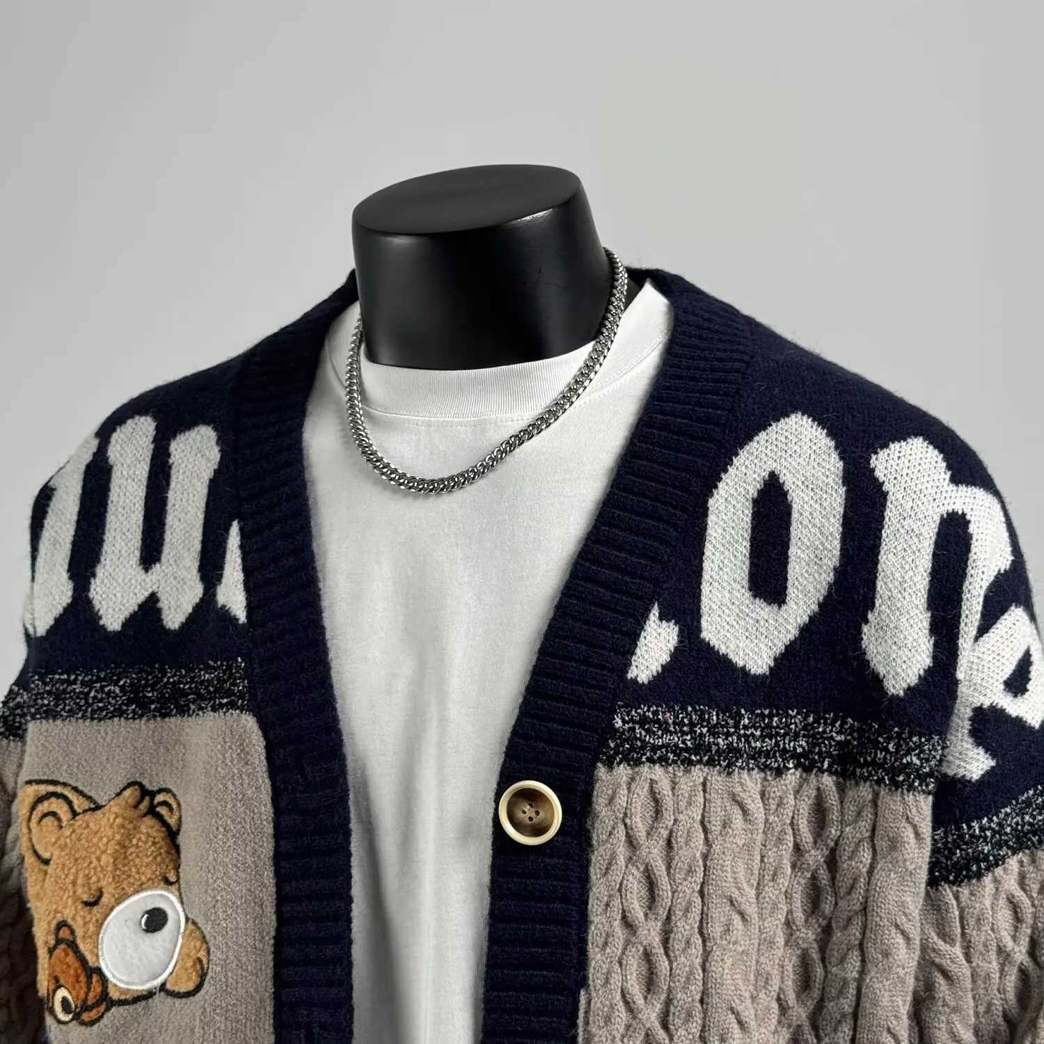 Men New Fashion Brand Sweater Cardigan Thick Slim Fit Jumpers Knitwear Warm Winter Korean Style Casual Knit Coat M261016