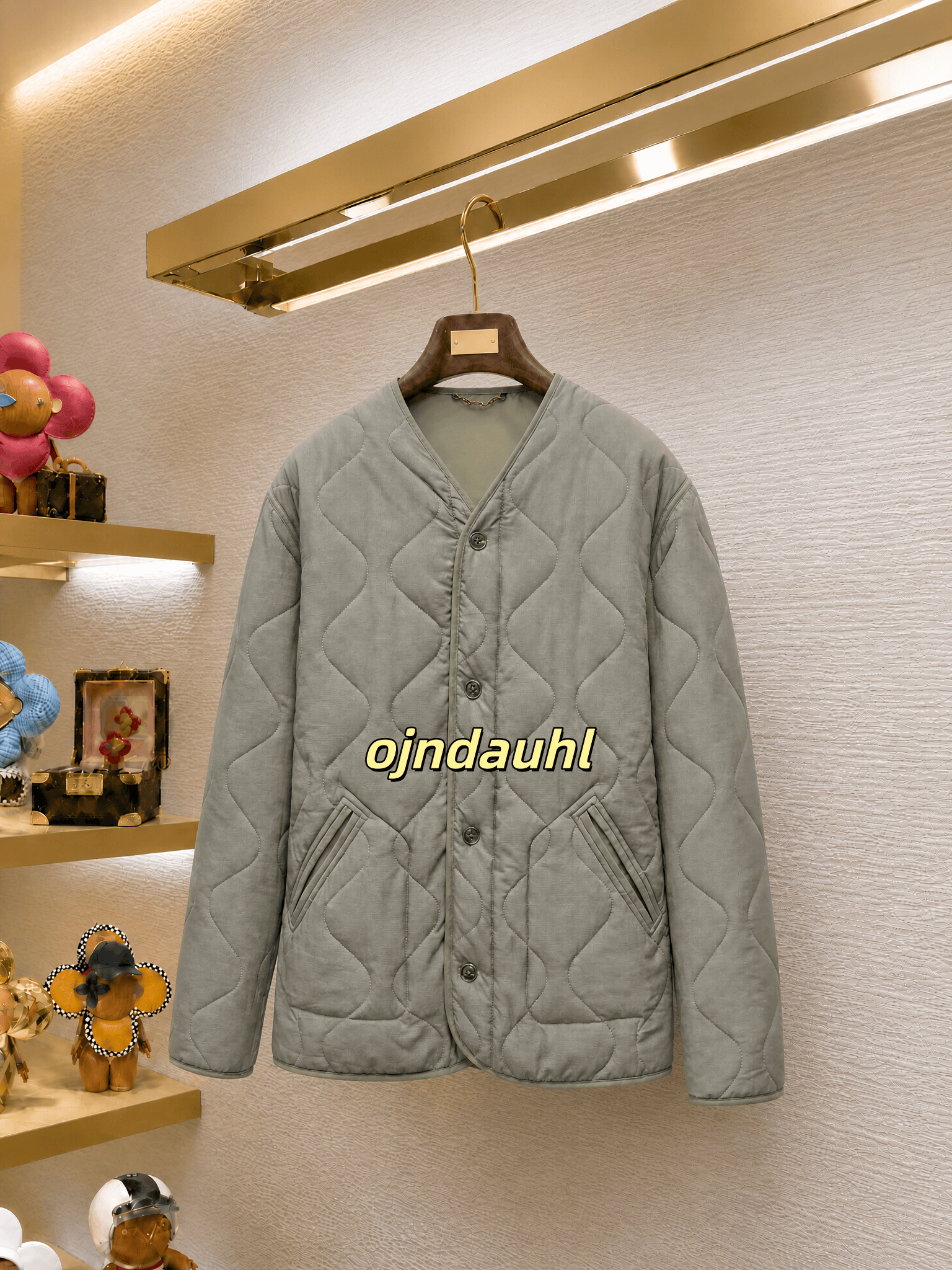 jacket mens coat Jacket With Jacquard Logo Lining Casual Outerwear Autumn Winter Long Sleeve Warm Base Layer Men Lightweight Down Cotton Top Autumn