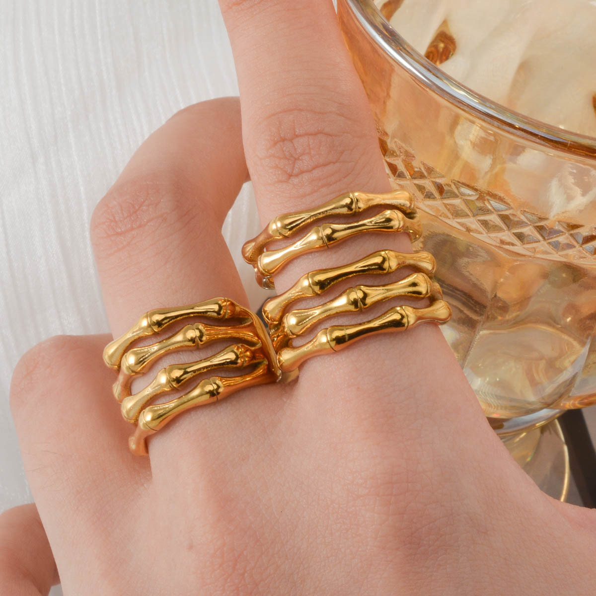 New product launch: European American design, -style bamboo ring, stainless steel, simple and casual, available for wholesale