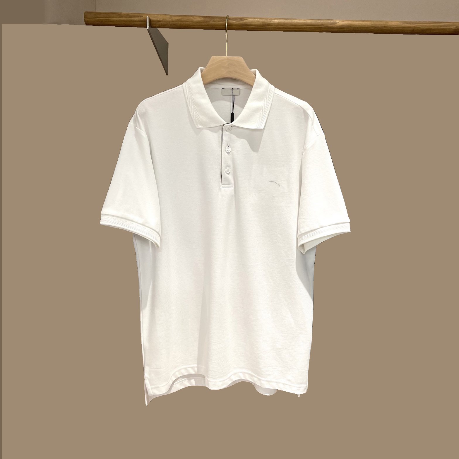 Designer brand high-quality men's T-shirt Polo shirt, men's Polo shirt with classic plaid embroidered logo, short-sleeve Polo, business ca