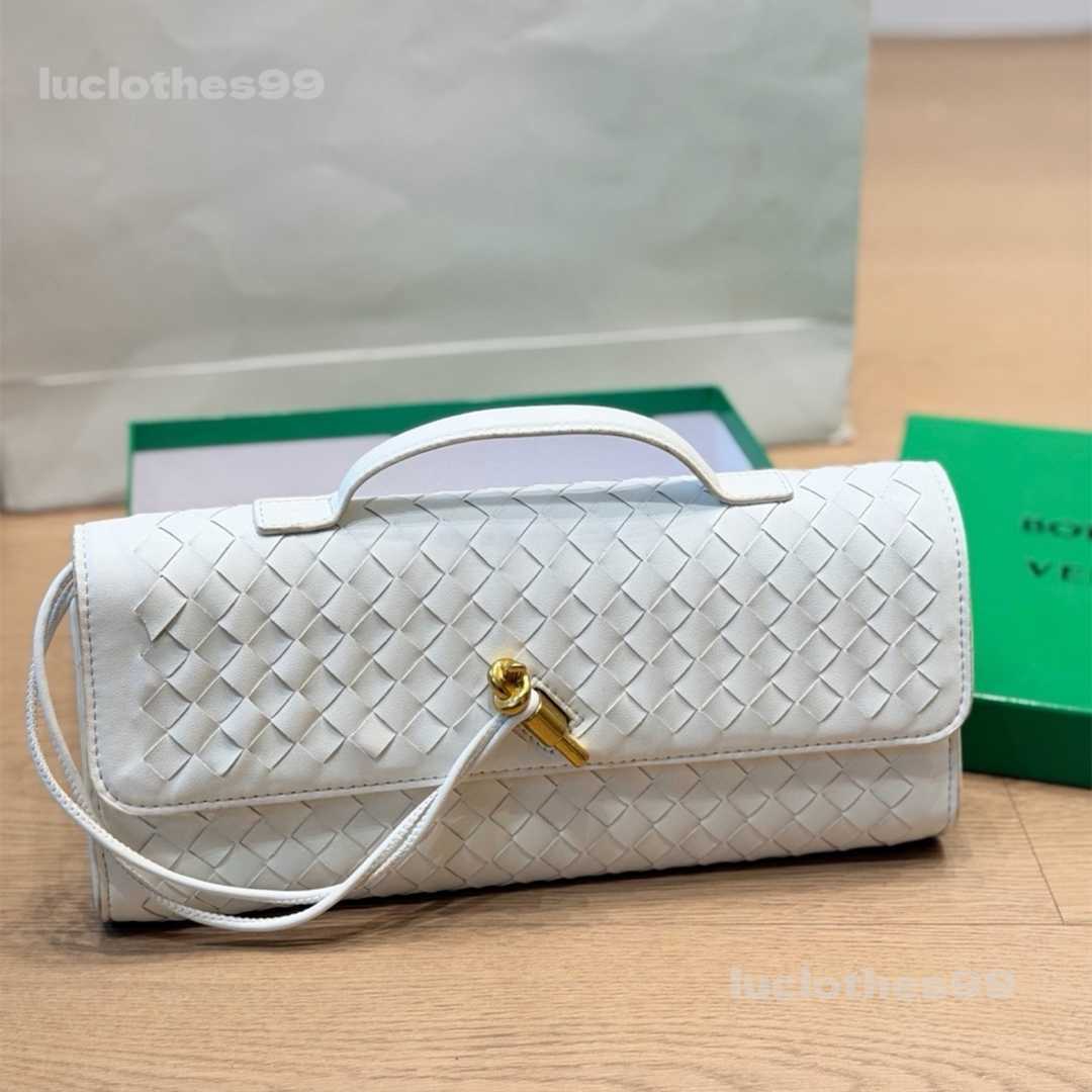 Evening Bags Mirror quality Hobo designer suede bag KNOT handbag womens leather versatile woven handle handbag luxury sheepskin white crossbodys