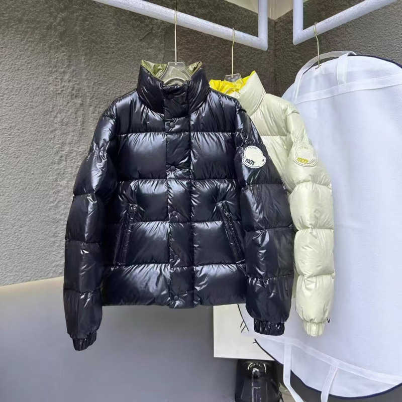 designer Women's Down & Parkas new brand men and women jacket, high-quality blue puffer jacket with stand-up collar and short design WV32