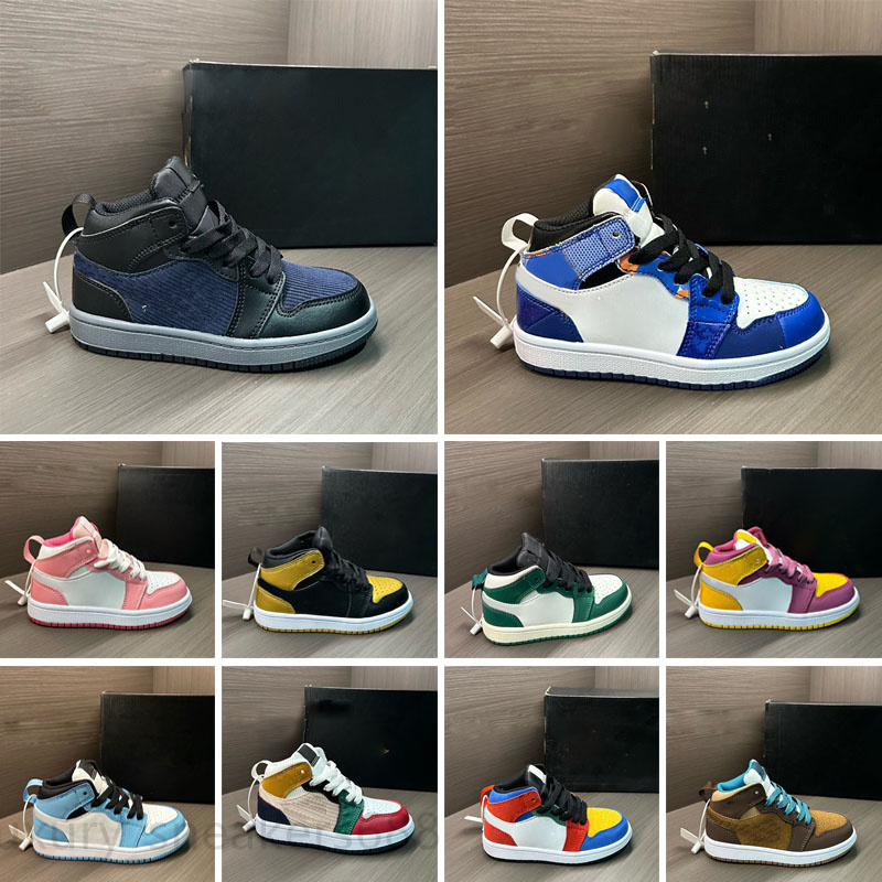 Kids shoes 1 3 4 5 6 11 13 basketball sneakers 1s high toddlers boys running shoe Girls Children Sport trainers kid youth infants Outdoor Sneaker So