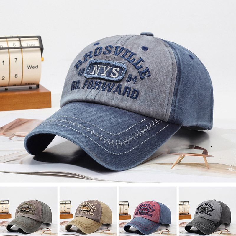 Luxury Cap Brand Designer Hat New Men's Outdoor Fashion Letter Embroidery Distressed Street Style Washed Sun Protection Cap, Personalized Women