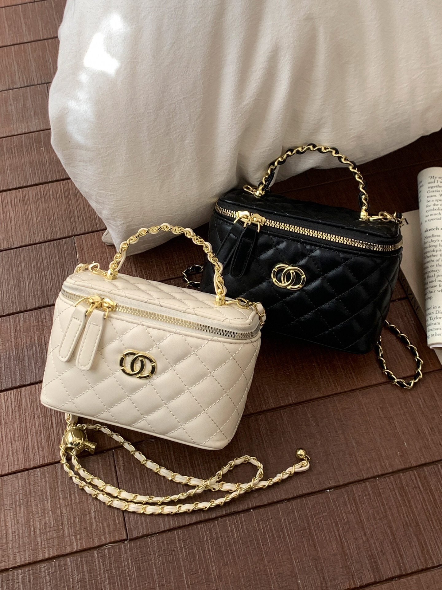 Luxury Brand Designer Bag Quilted Embroidered -Style Women's 2026 New Korean Fashionable Single-Shoulder Box Versatile Commuting Crossbody Bag