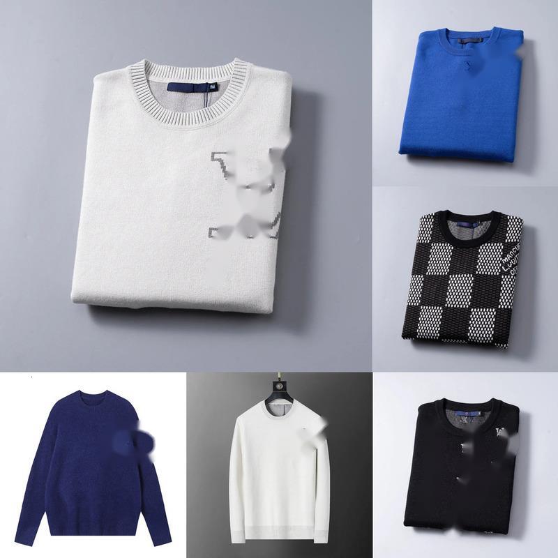 lcv classic Knitted pullove sweate Men sweate pue Cotton Top designe Luxuy Casual wool pull Alphabet Emboidey Mens Women Sweates cashmee Long Sleeve