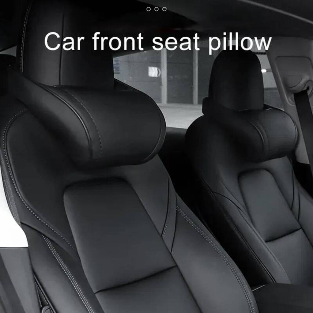 Car Key smart remote protector Cover Headrest Memory Foam Latex And Neck Pillow Seat Leather Head For Tesla Model 3 Y X S Car Interior Accessories A