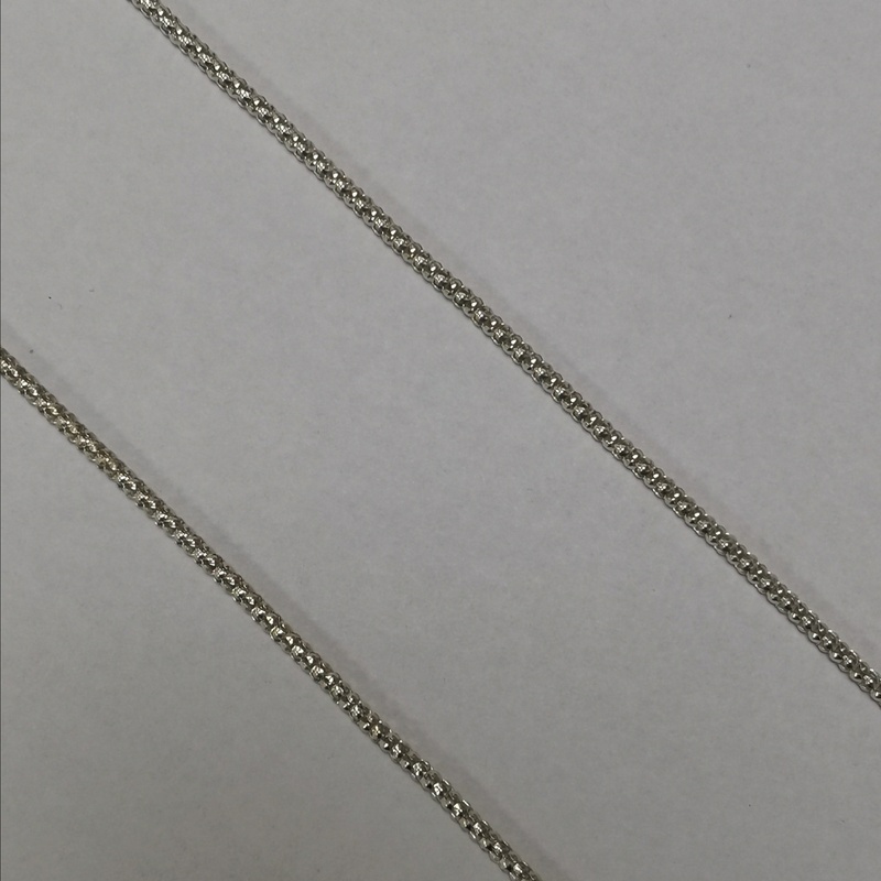 925 Sterling Silver Rice Chain Necklace for Women, Classic Ball Link Chain Jewelry, Adjustable Silver Chain Accessories