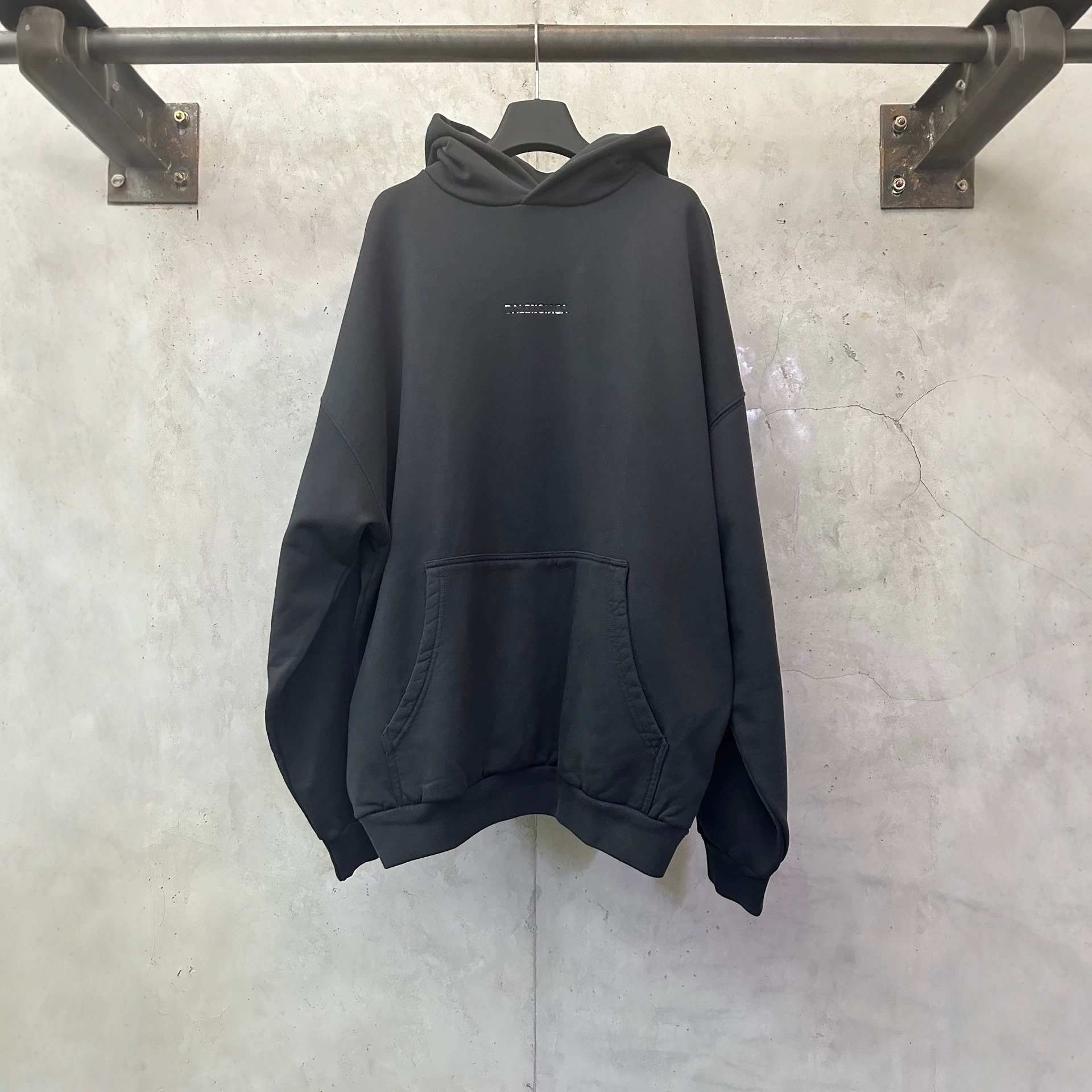 High version, high-quality Paris B brand logo embroidered designer luxury heavyweight hoodie for men, with accurate alignment