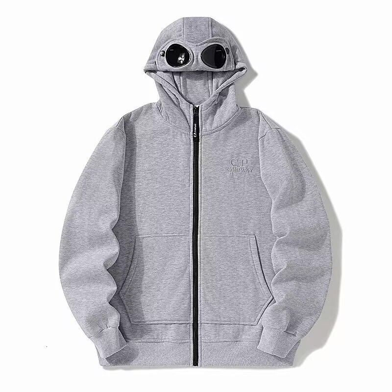 Cross-border spring and autumn new fashion casual designer luxury cardigan hooded sweatshirt, unisex, with a round lens design, wholesale
