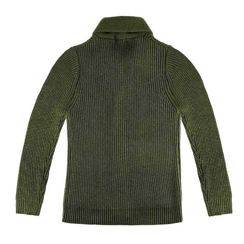 Slim Men's Sweater Winter Cardigan Fit Shawl Collar Outwear Sweatercoat Fashion Male Knit Button Up Wool Cardigan With Pockets M2610161