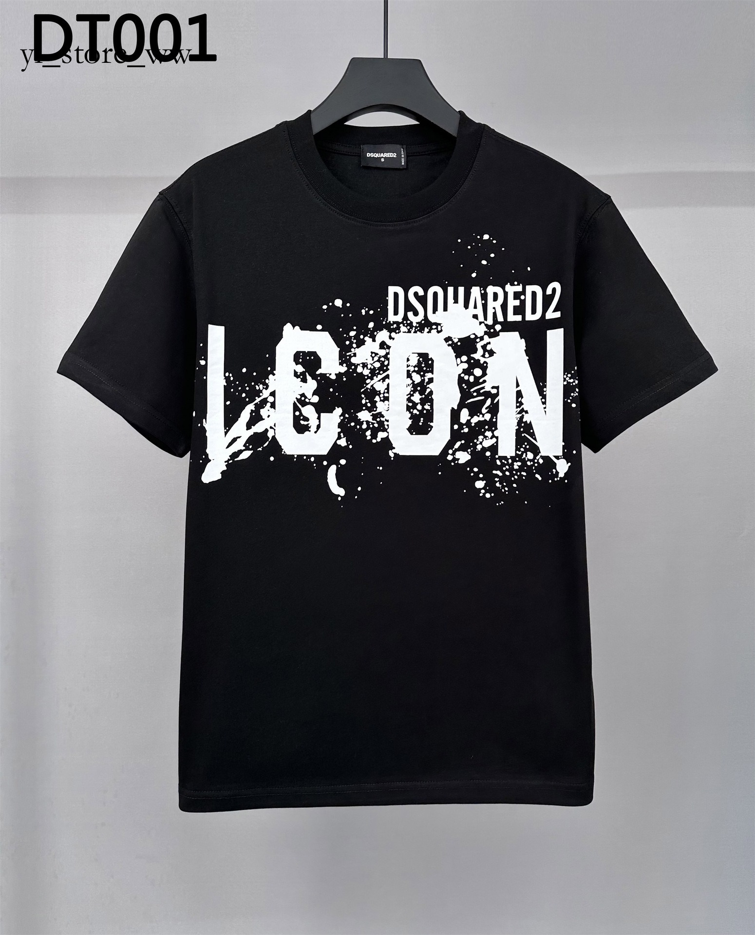 dsquaredmen Shirt Designer Wide Mesh Mens dsquaredd T-Shirt High Quality Loose Black Mens Street Fashion Luxury dsquaredity Shirt ac2