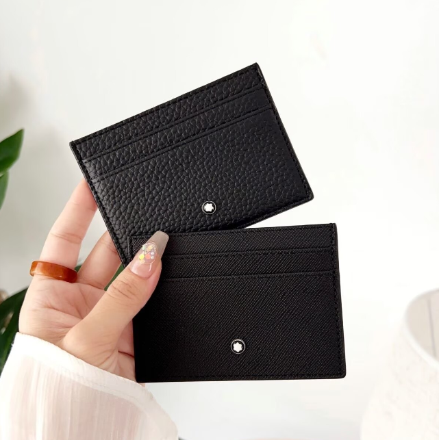 8 Style Black small bag charm Mont leather Card Holder MB coin purse Germany MB Mini Wallets With White Star logo for elegant men women Fashion Acce