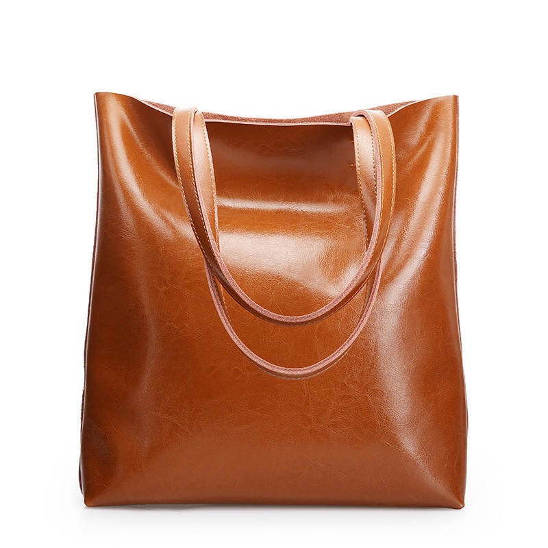 Cow Leather Bag Ladies Genuine Leather Handbags Big Women Bag Large Vintage Female Office Hand Shoulder Bags For Women Tote