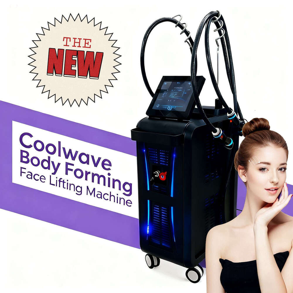 High Frequency Standing Microwave Beauty device Dual Handle Commercial Use Double Chin Removal Face Lifting Skin Firming Contouring Cold Wave Shapin