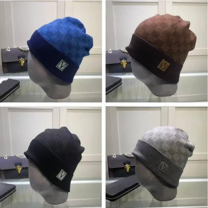 Designer hats Unisex Knitted Beanie Hat Soft Stretch Acrylic Winter Skull Cap Solid Color Warm Windproof Headwear for Daily Outdoor Casual Street We