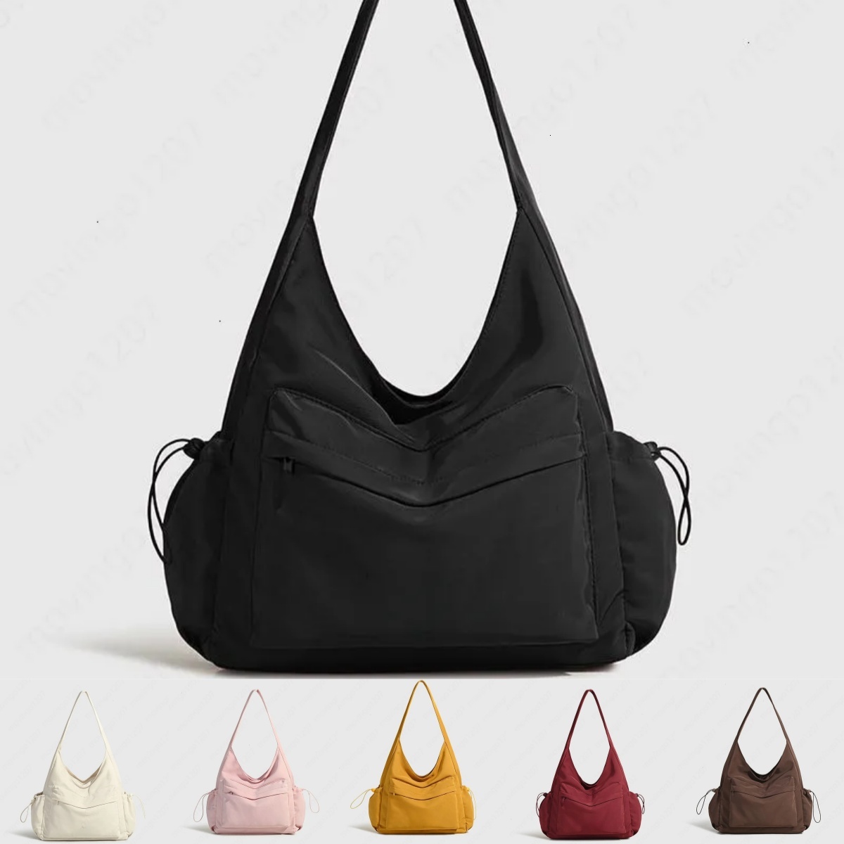 Yoga Gym Bag Women Nylon Tote Hobo Crossbody Handbag Large Capacity Multi Pocket Lightweight Workout Travel Shoulder Bag 236
