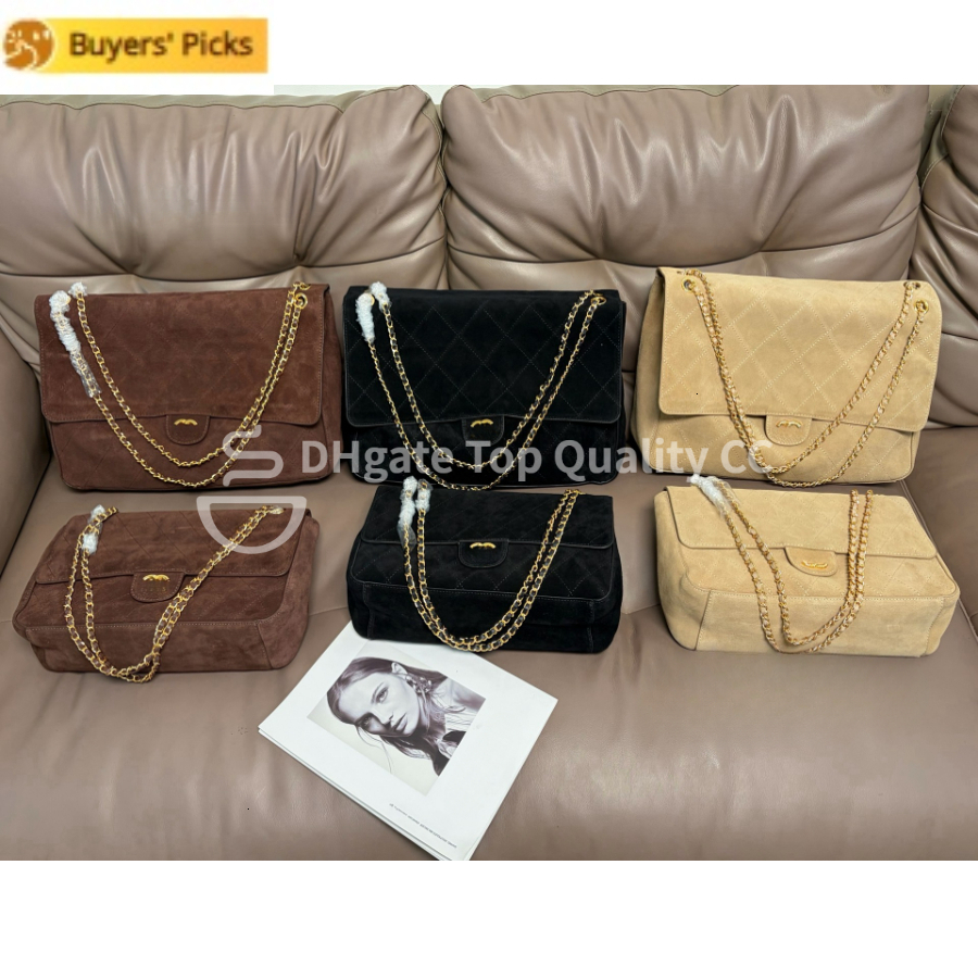 12A Luxury Designer Bag Top Quality Maxi Classic Flap Shopping Tote Calfskin Leather Suede Brown Large Capacity Airport Shoulder Women Handbag Mirro