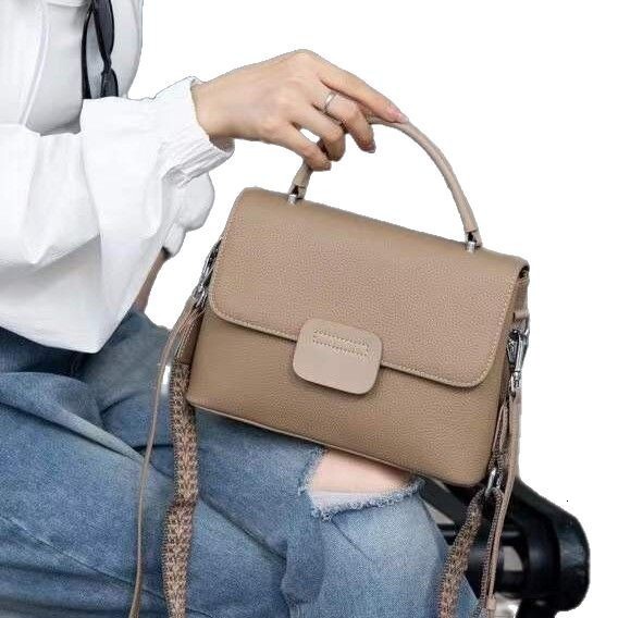 Genuine Leather Women S Cowhide Bag Large Capacity Textured Handbag Tote Versatile Business Commuter Shoulder And Crossbody KABAHEBINGJUE