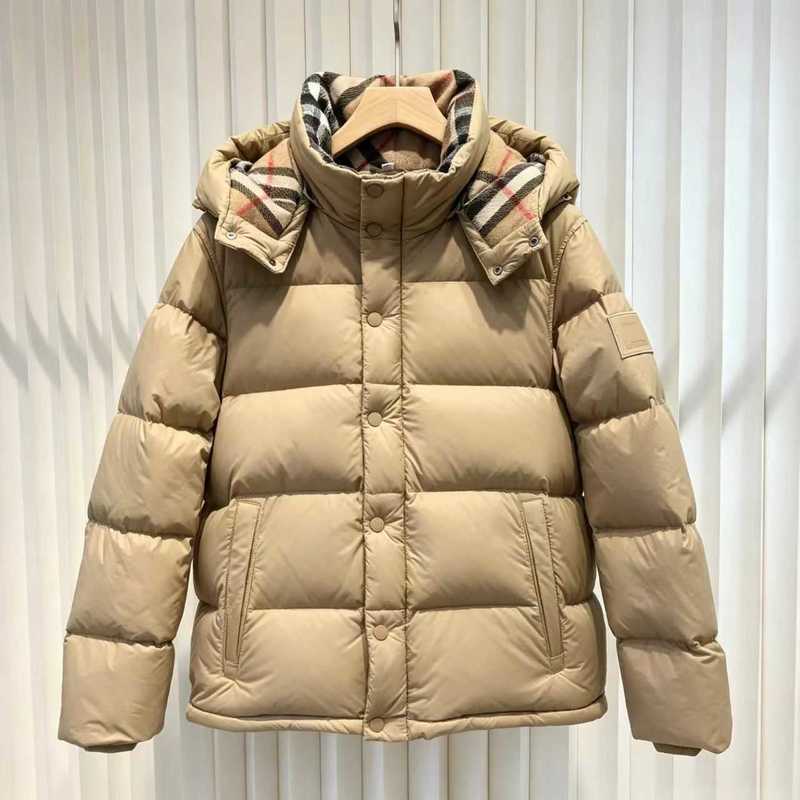 Women's Down & Parkas Designer New Winter Version Of The B Down Jacket, Featuring A Thicker Design, Unisex Style, Detachable Hood And Sleeves,