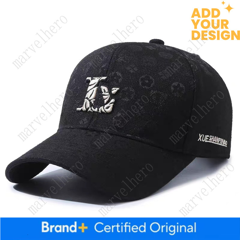 New Printed Light Luxury Baseball Cap With Embroidered Letters Casual And Versatile Sun Protection Unisex Suitable For Outings