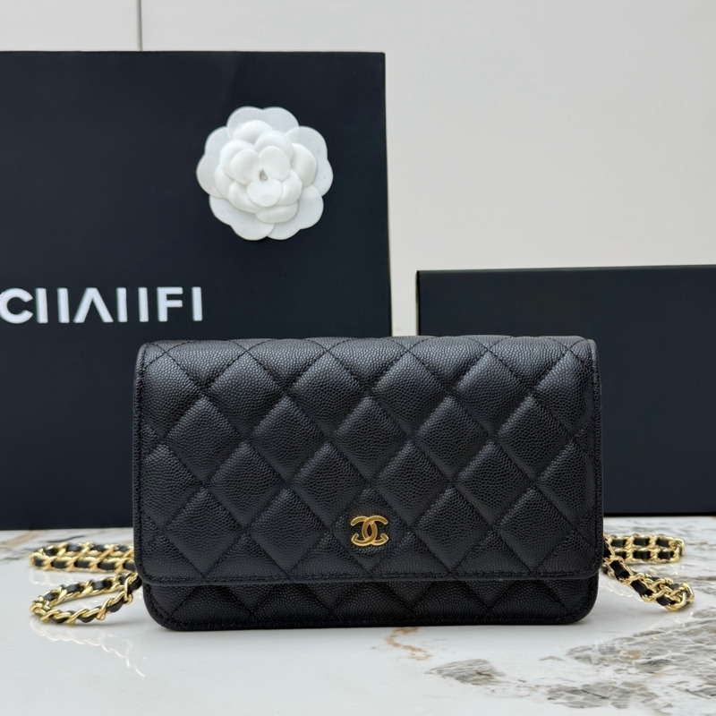 Top Designer Bag Shoulder Bag Luxury Leather Women Lychee Pattern Flip Woc Bag 19 High Quality Box Chain Multiple Back Handbag Crossbody Bag Mini Wa