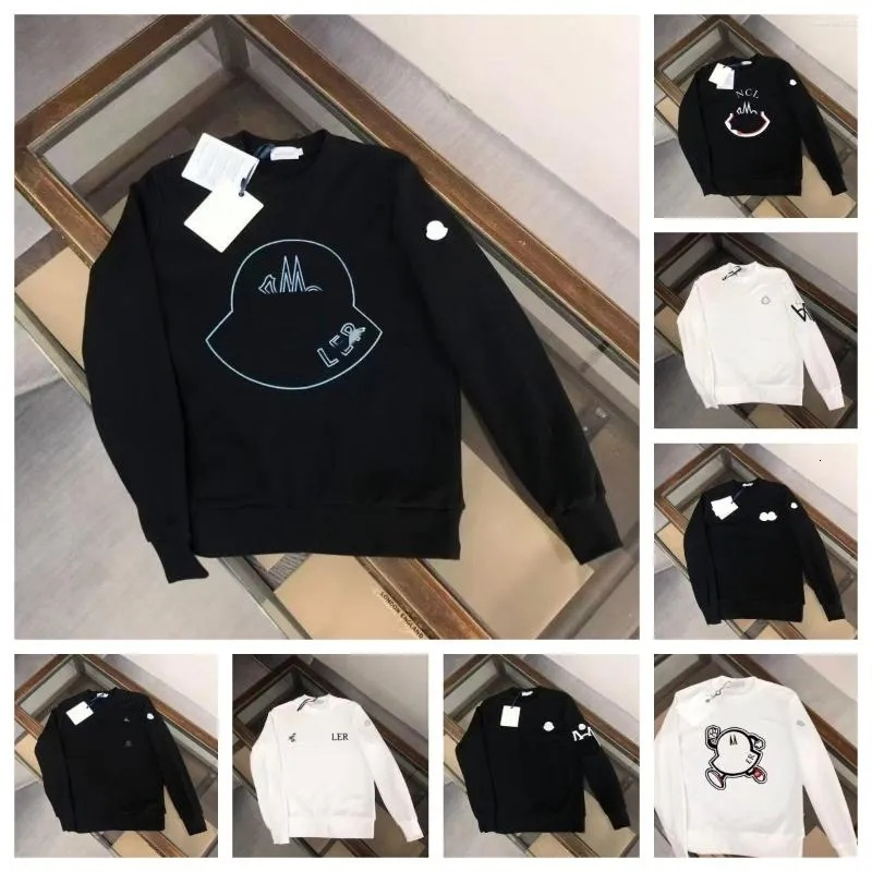 Men's Hoodies Designer Mo Cotton Hoodie Fashion Crew Neck Cartoon Print Pullover Casual Loose Long Sleeve Streetwear Tops f5