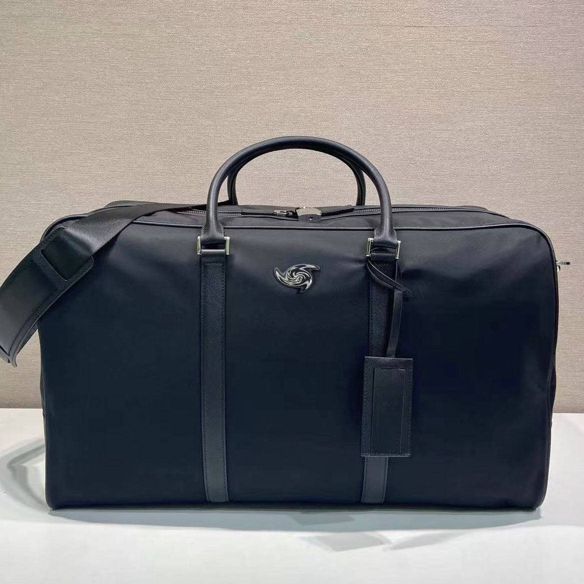 15A Re-Nylon Saffiano Leather Duffel Bag Fashion Designer's Large Capacity Handbag High Quality Travel Bag