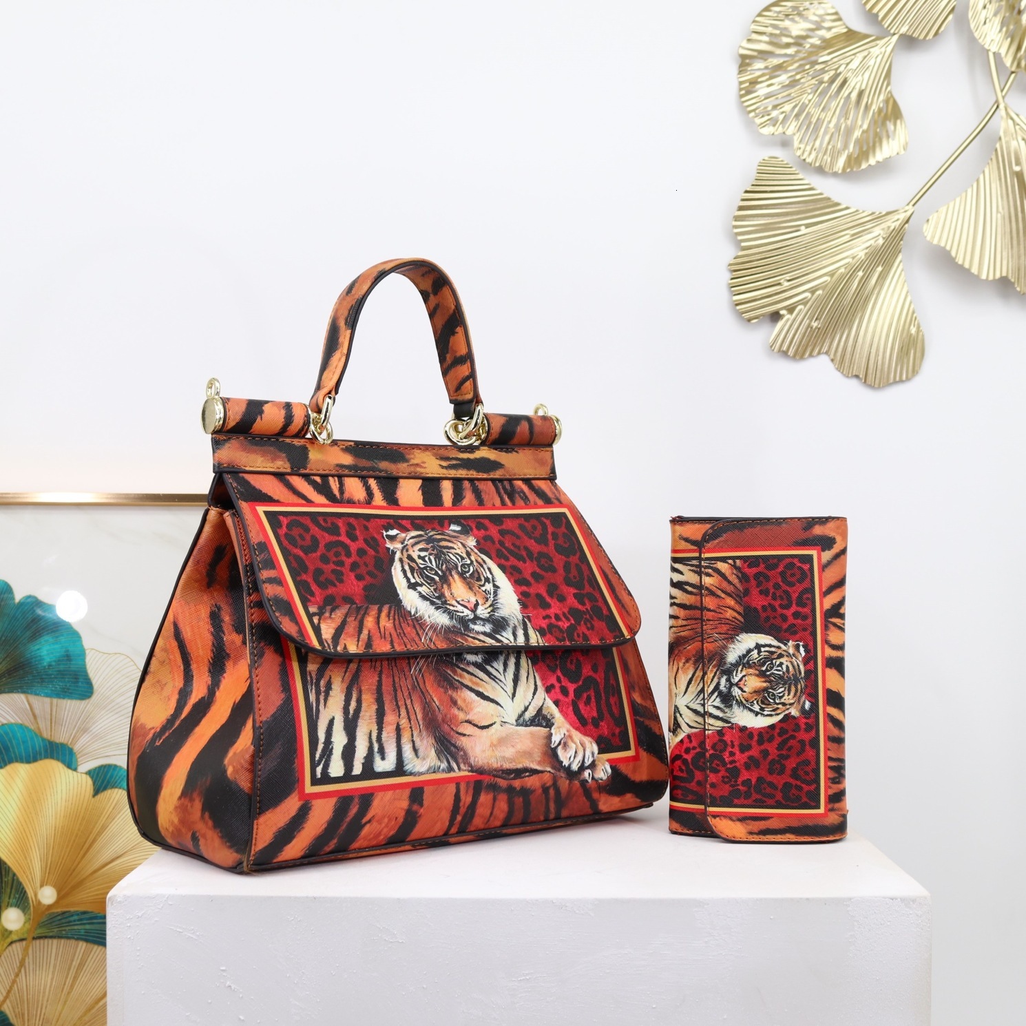 Quality Manufacturer Cross-Border Hot-Selling Printed Handbag European and American Big Brand Foreign Trade Light Luxury Women's Bag New Model