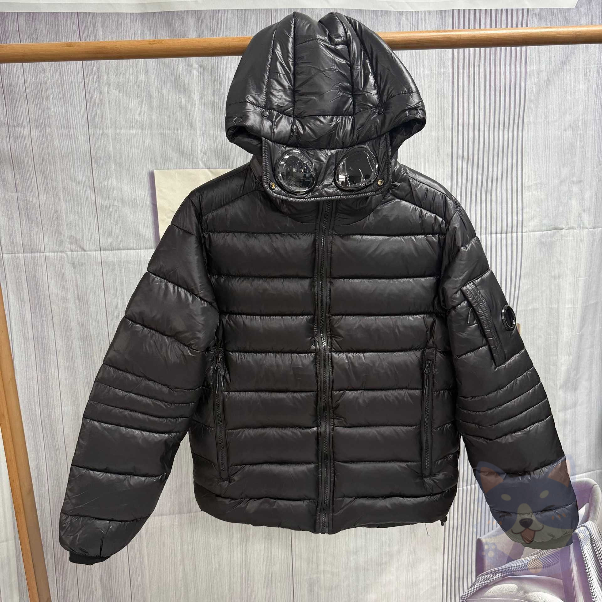 Company Goggles Men's Clothing Jackets Goggle Hooded Jacket Lens Spring And Autumn Outdoor Windbreaker Fashion Brand Metal Nylon Outerwear Coat