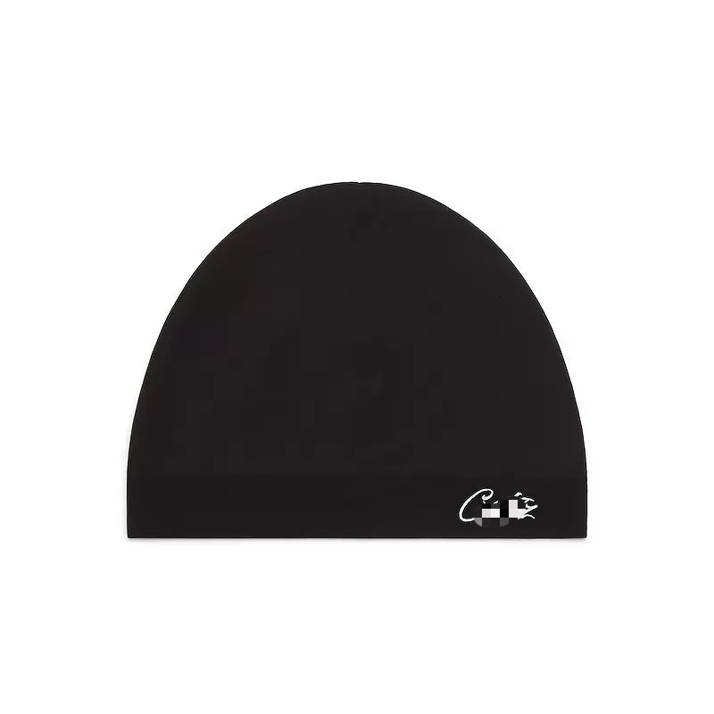 Trendy and stylish embroidered black hat, hot-selling item cross-border sales, a warm, pull-on knitted hat suitable for sports